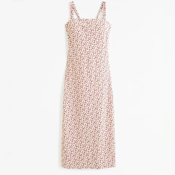 Abercrombie Crepe Slip Midi dress - Picture 1 of 2